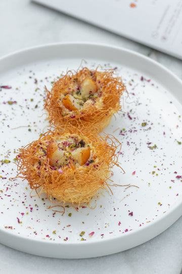 Gulab Jamun Kunafa Nests