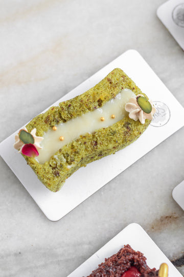 Pistachio Cake with Mohallableh cream